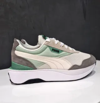 Zapatillas Puma Mujer Verde y Blanco