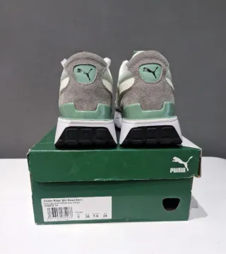 Zapatillas Puma Mujer Verde y Blanco