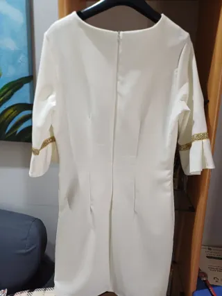 Vestito donna panna maniche 3/4