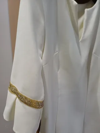 Vestito donna panna maniche 3/4