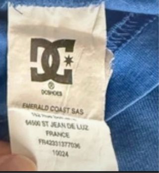 Camiseta DC Manga Larga Azul talla XS