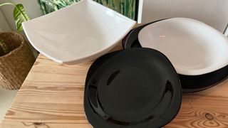 Vajilla Luminarc 18 piezas + fuente + palilleros