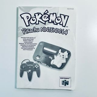 Manuales Nintendo 64 Pokémon Pikachu Amarillo NGC