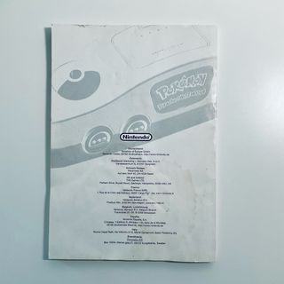 Manuales Nintendo 64 Pokémon Pikachu Amarillo NGC