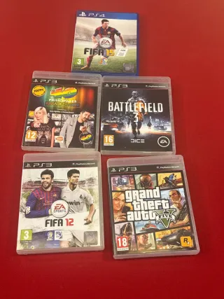 Lote Juegos PS3: FIFA 15, Battlefield 3, GTA V