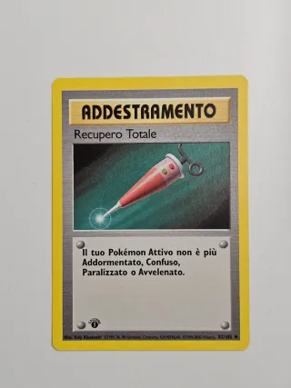 Carta Allenamento Recupero Totale