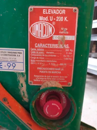 Montacargas Umacon U-200 K
