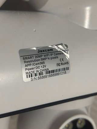 Cámara Vigilancia Jaxcam Smart WiFi