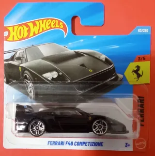 Hotwheels Ferrari F40 Competición Negro