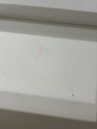 Mueble TV blanco con cristal