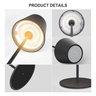 Lámpara Mesa Inalámbrica Pack 2 Negra