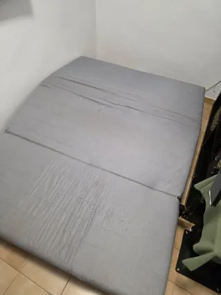 Sofá Cama Gris Tela