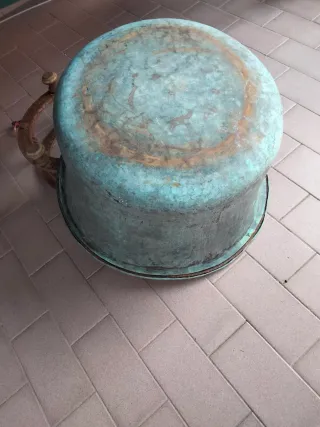 Paiolo in rame antico portavasi