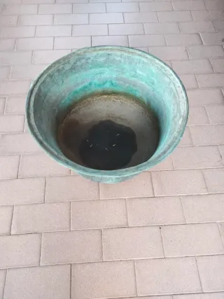Paiolo in rame antico portavasi