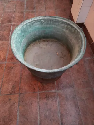 Paiolo in rame antico portavasi