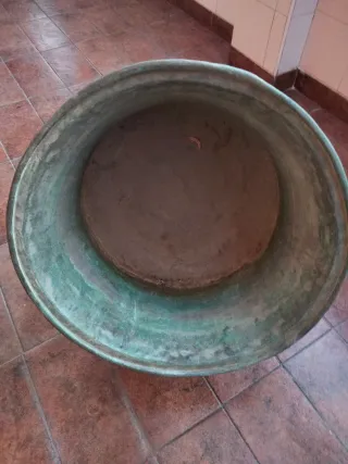 Paiolo in rame antico portavasi