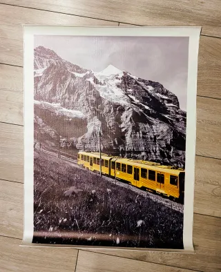 Poster/Stampa fotografica in B/N dettagli giallo