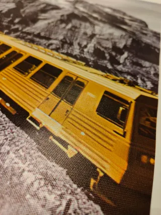 Poster/Stampa fotografica in B/N dettagli giallo