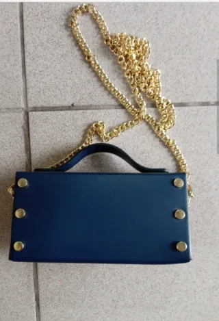 Valentino Creations Borsa Blu Oro