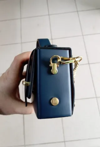 Valentino Creations Borsa Blu Oro