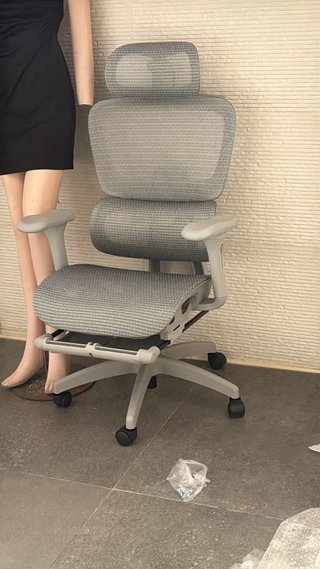 Silla Oficina Ejecutiva Ergonómica Malla Grisa