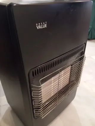 Estufa de butano Great Value Negra