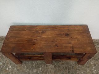 Banco rústico de madera