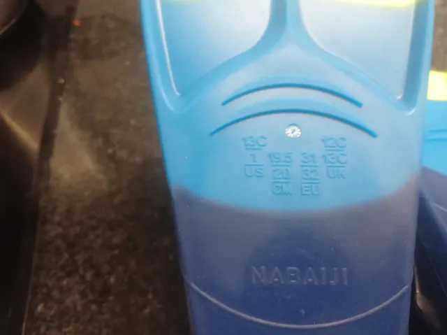 Aletas piscina niños talla 31/32 Nabaiji