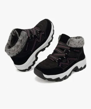 Botas de invierno, apta para la nieve.