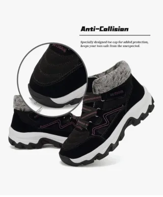 Botas de invierno, apta para la nieve.