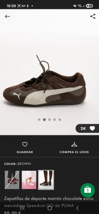 Bailarinas deportivas Puma Talla 38