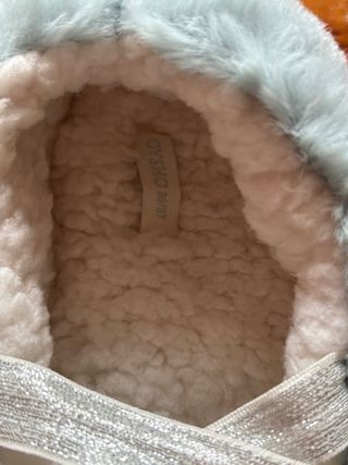 Zapatillas Oysho Bailarina Azul y Blanco