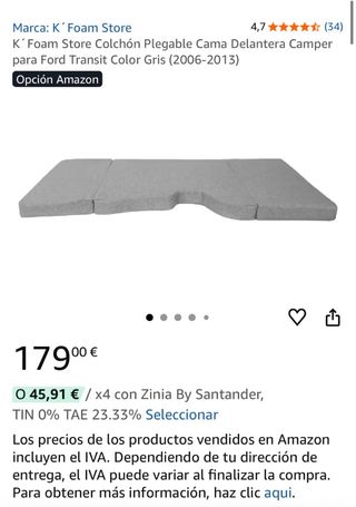 Colchón Plegable camper