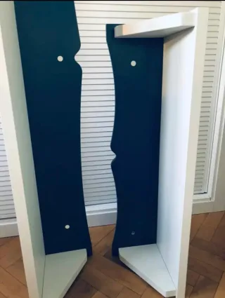 3 Estanterías modernas blancas y azules en yuncler