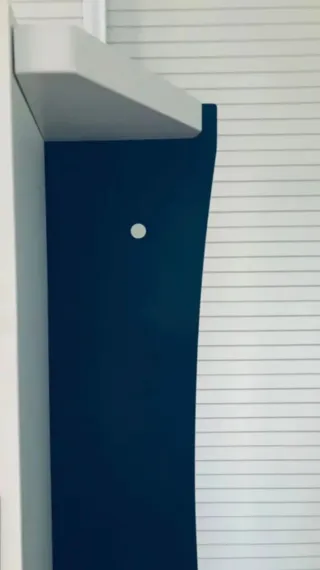 3 Estanterías modernas blancas y azules en yuncler