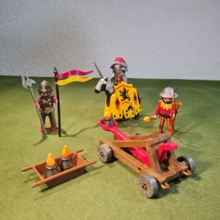 Playmobil Caballeros con Catapulta y Soldados