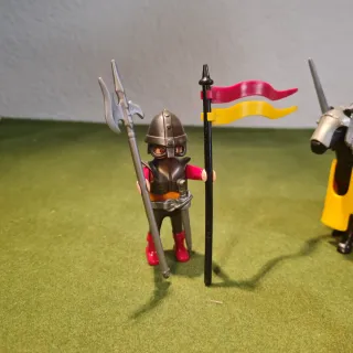 Playmobil Caballeros con Catapulta y Soldados
