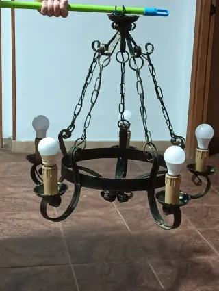 Lámpara rústica salón/dormitorio