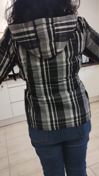 Anorak cuadros mujer