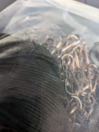 100 Cintas Lanyards + Mosquetón Negro