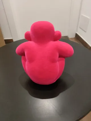 Scimmietta fucsia in tessuto