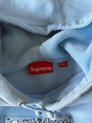 Felpa Supreme Box Logo Bandana Blu
