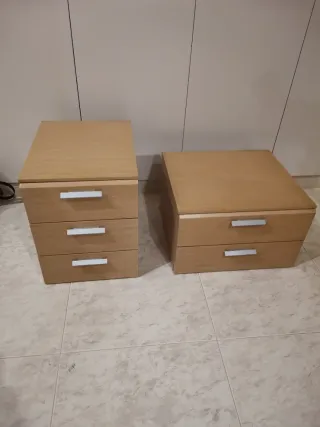 Mesitas de noche de madera