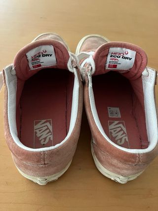 Zapatillas Vans T.38 Rosa y Blanco