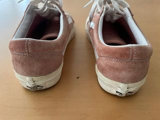Zapatillas Vans T.38 Rosa y Blanco