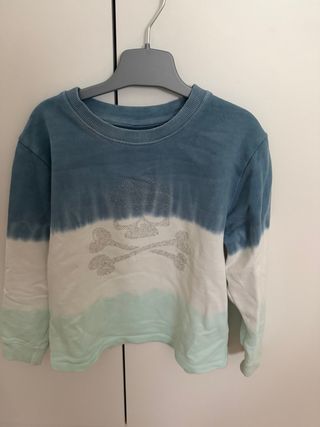 Sudadera Scalpers niña azul y verde talla 6-7
