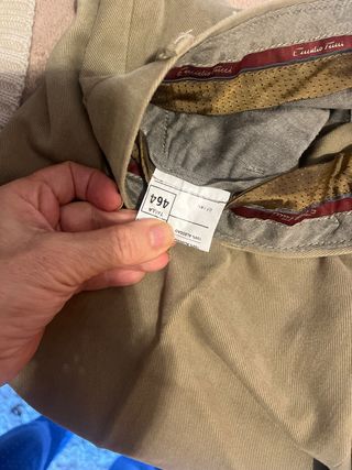 Pantalón de vestir caballero beige