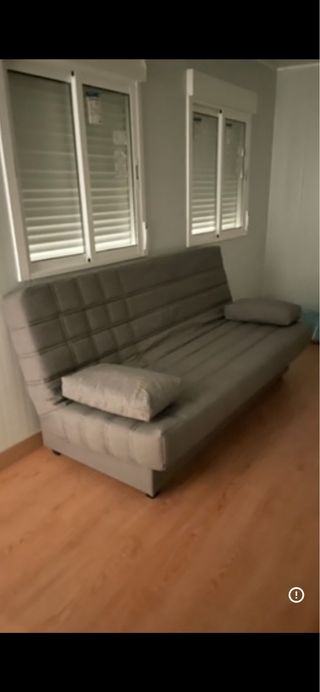 Sofá Cama Gris con Canapé