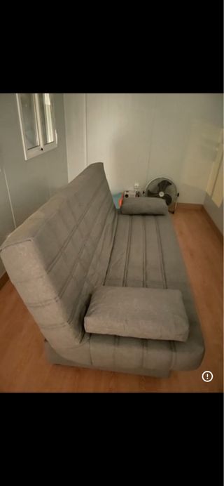 Sofá Cama Gris con Canapé