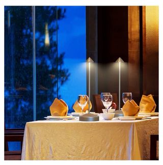 Lámpara Mesa Táctil Inalámbrica Marrón